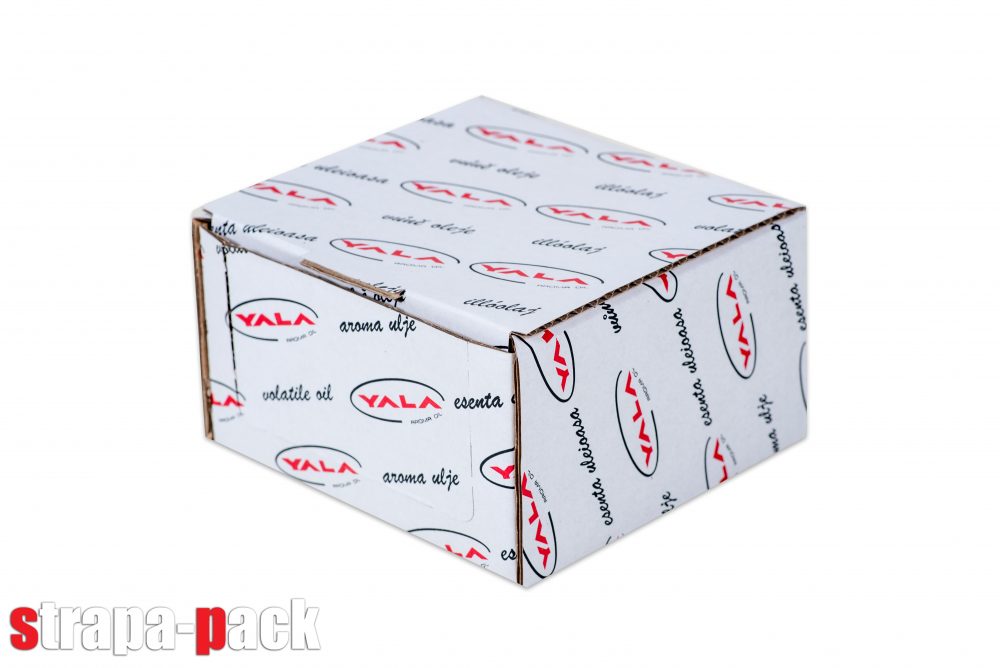 Papírdoboz csomagolás két színnel nyomtatva, a Strapa-Pack-tól.