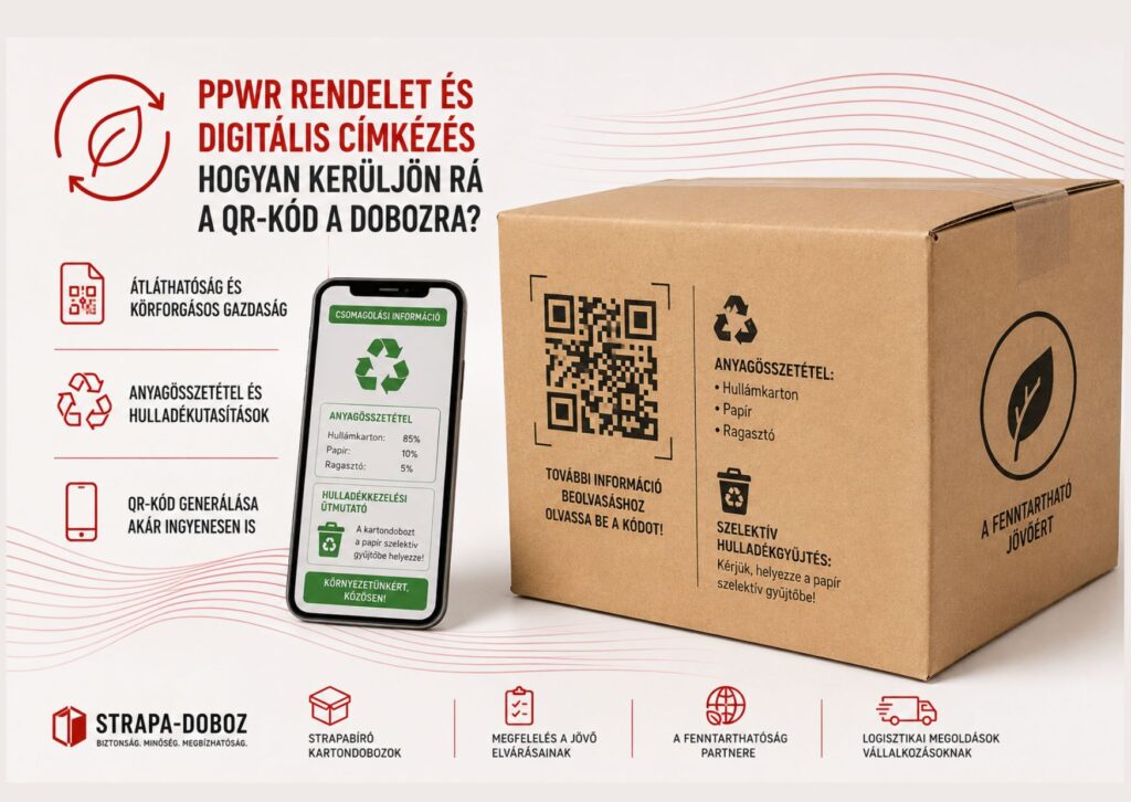 PPWR QR kód - strapa-doboz - strapa-pack kft. PPWR QR kód - strapa-doboz - strapa-pack kft.